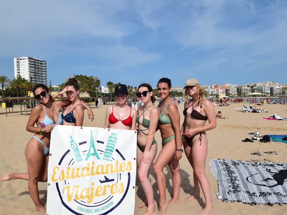 Playa de Salou durante el viaje de fin de curso